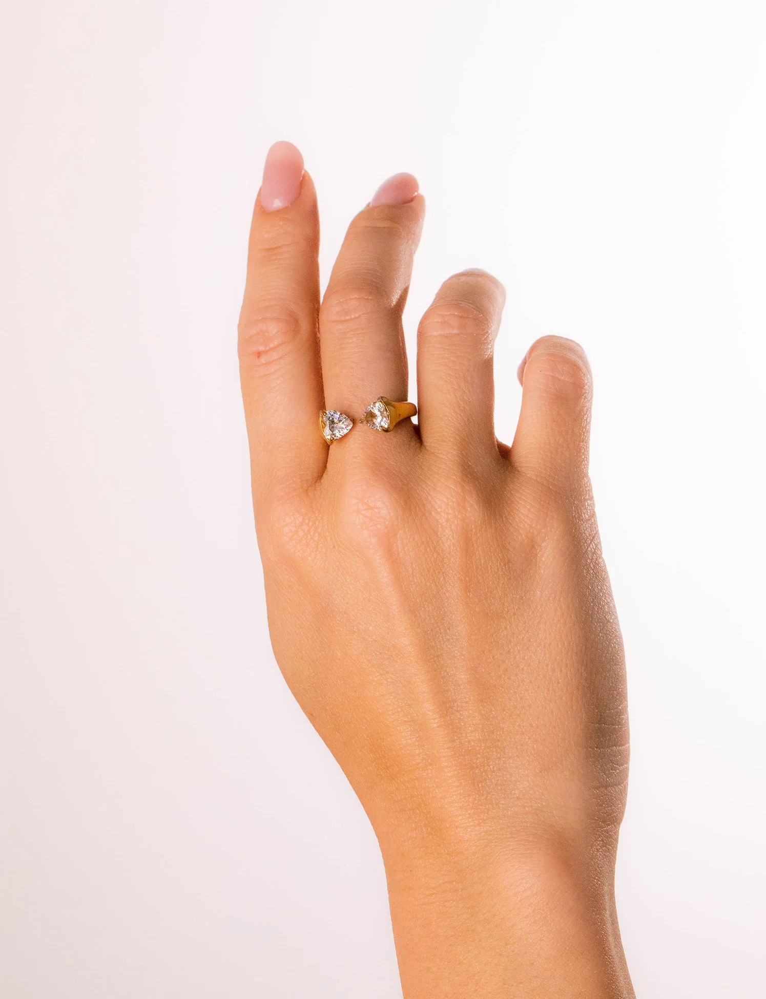 Anello Double Sparkling Heart - Image 4