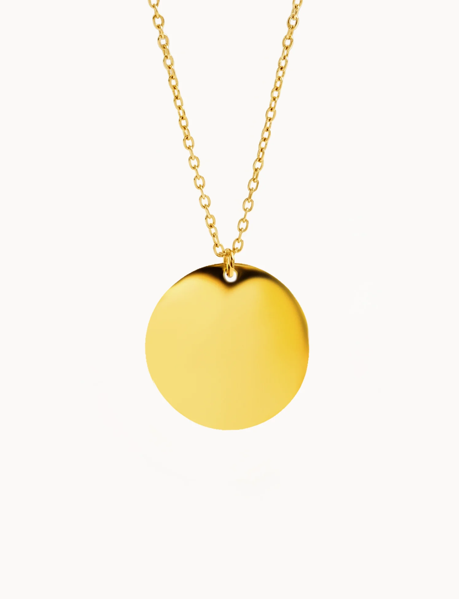 Collana Piastrina Tonda Personalizzata
