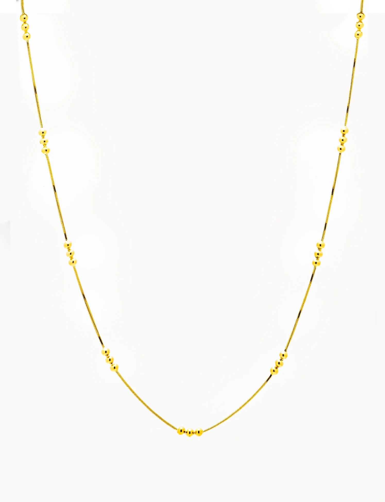 Collana Filo Invisibile con 3 palline
