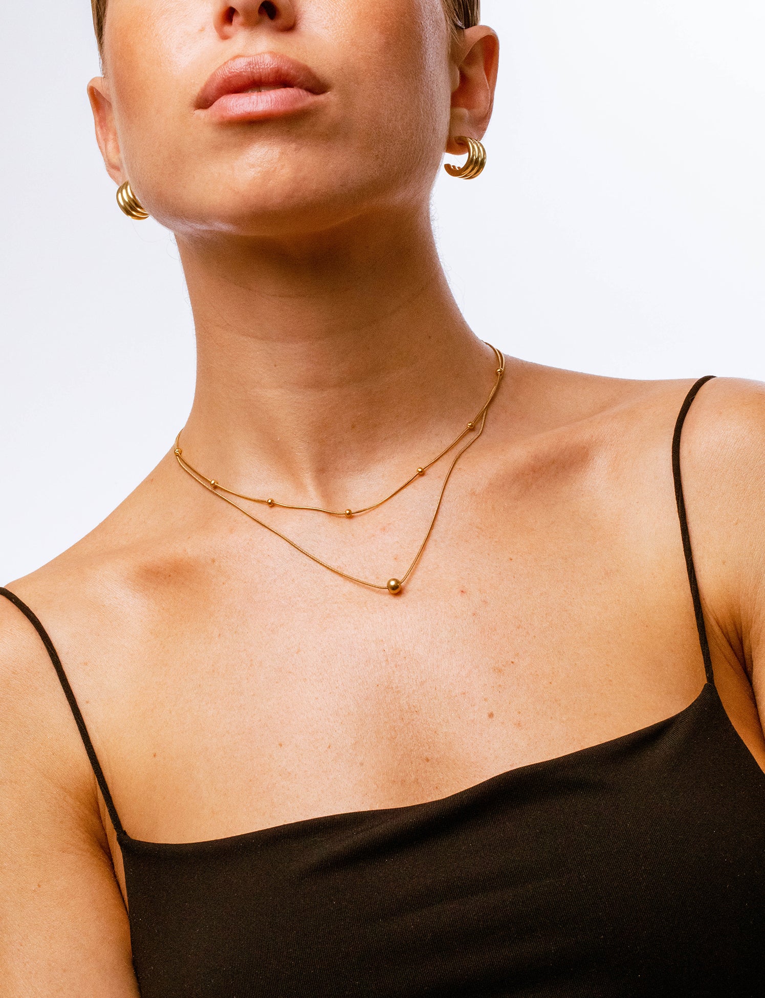Collana Filo Invisibile Con Palline - Image 2