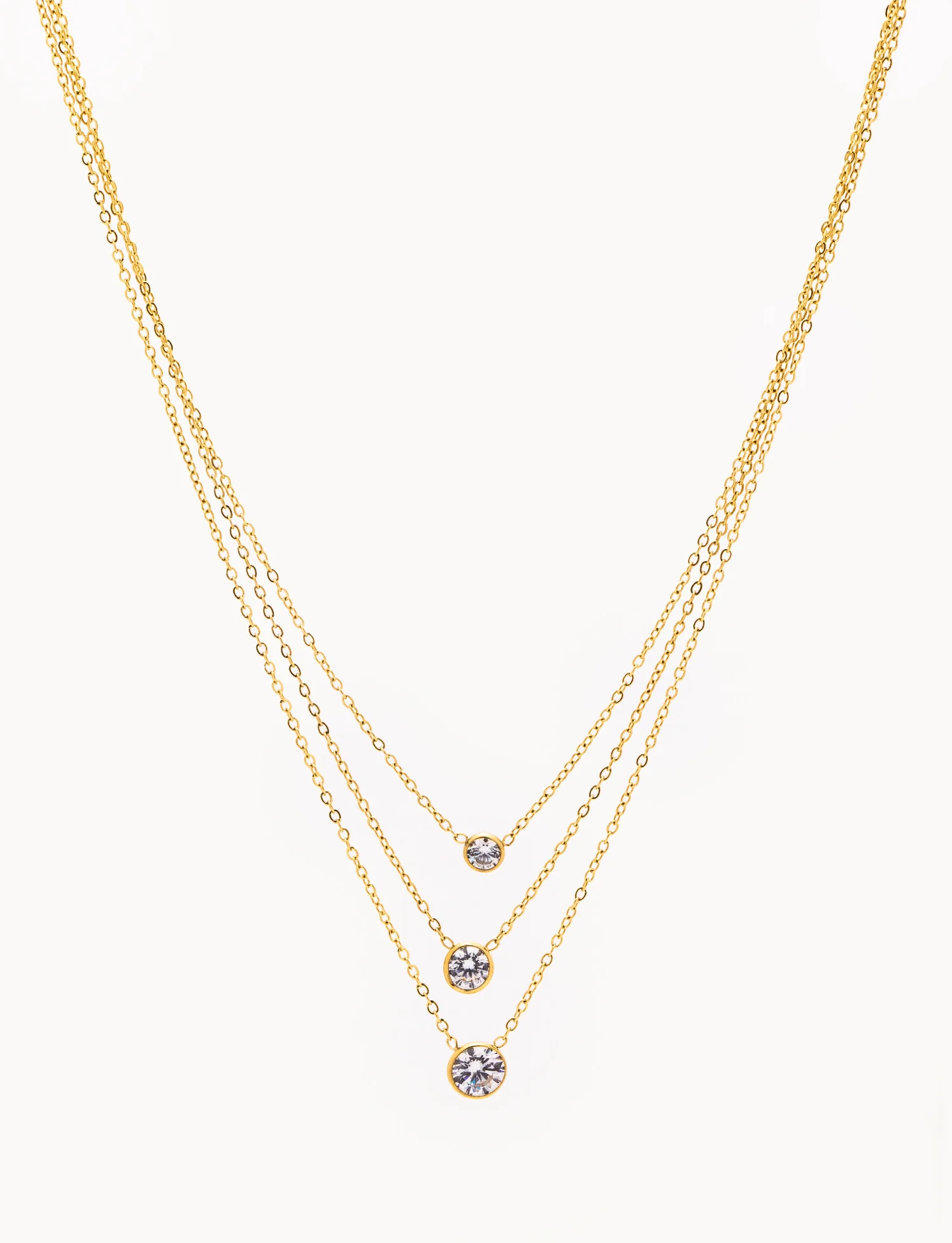 Collana Tripla Punto Luce