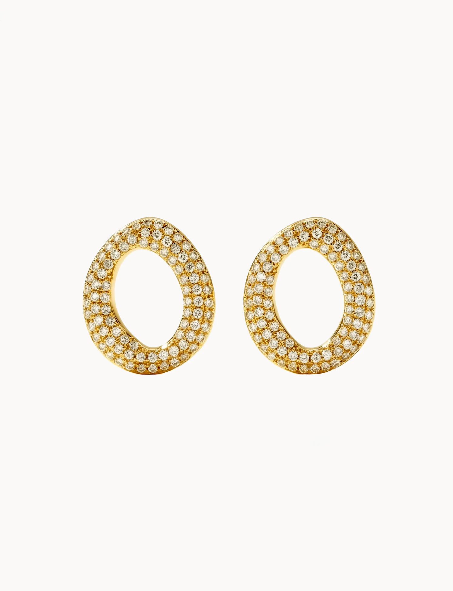 Orecchini Chunky Oval Sparkling