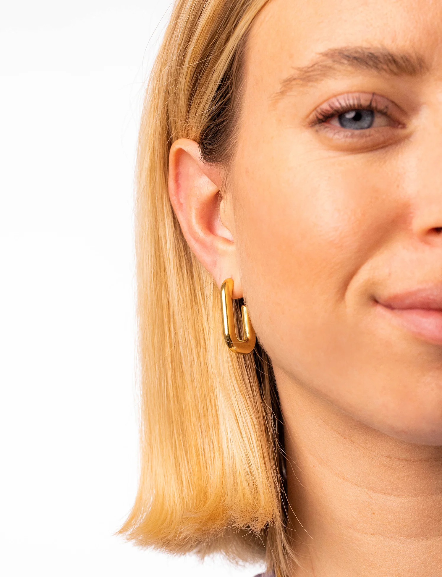 Orecchini Hoops Rettangolo - Image 4