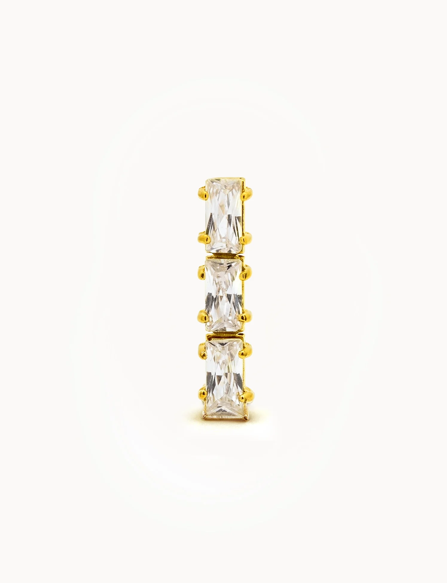 Orecchini Tripla Baguette
