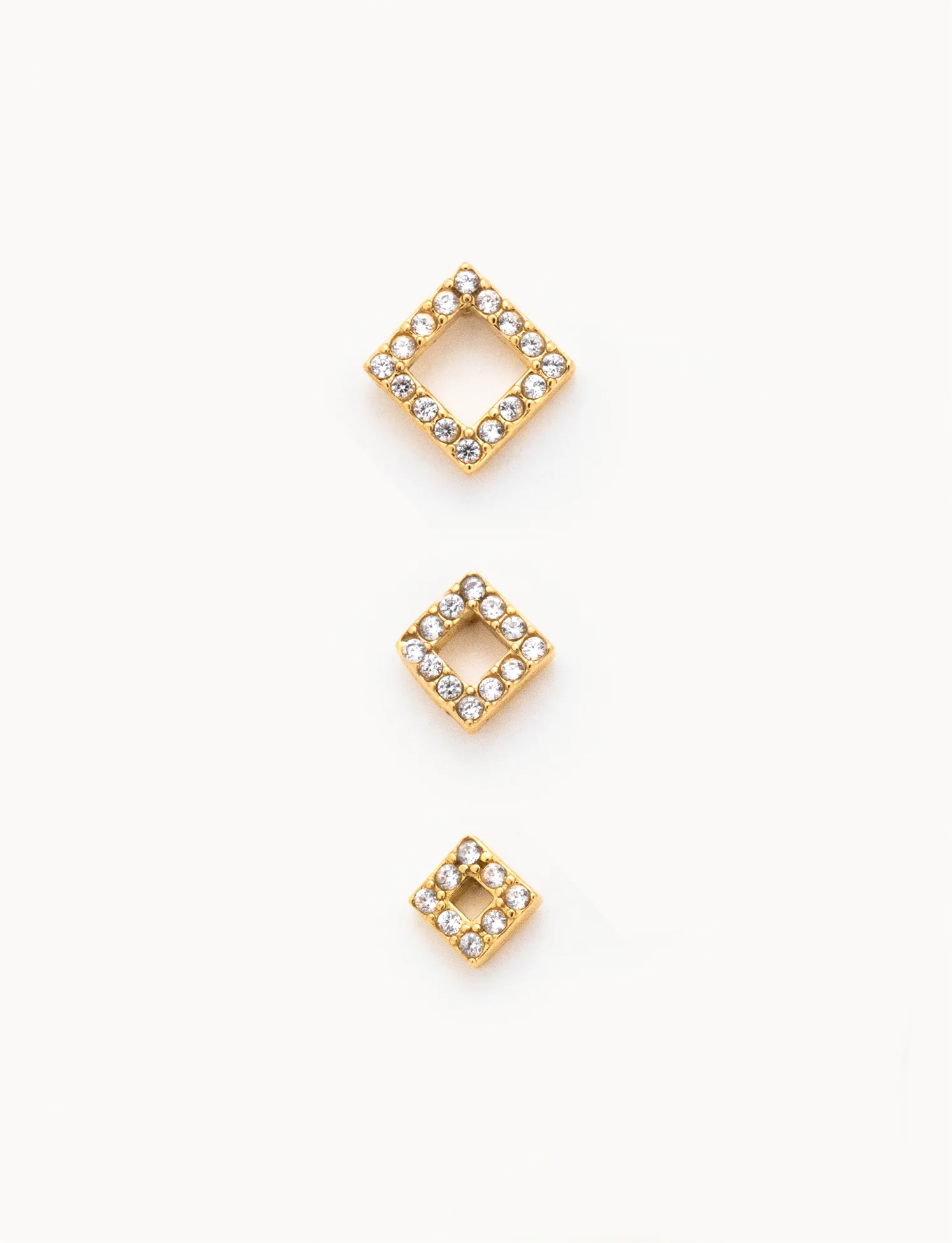 Orecchino Quadratino Sparkling